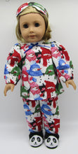 Load image into Gallery viewer, 18" Doll 3 Pc Flannel Pajamas: Snowmen
