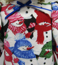 Load image into Gallery viewer, 18" Doll 3 Pc Flannel Pajamas: Snowmen
