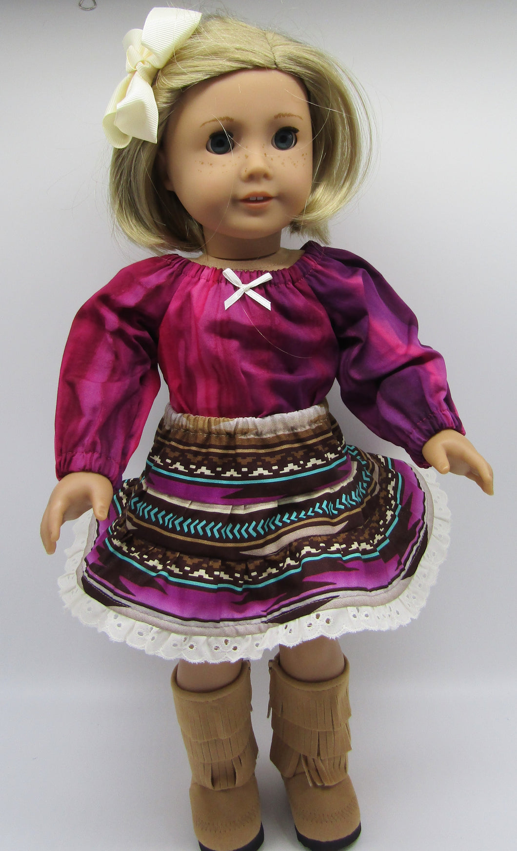 Skirt Combo 18 inch Doll: Southwest Theme