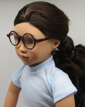 Load image into Gallery viewer, Tortoise Shell Circle 18 inch Doll Glasses
