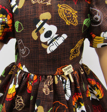 Load image into Gallery viewer, Thanksgiving Puppy Dress: Brown
