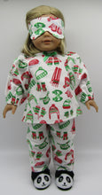 Load image into Gallery viewer, 18" Doll 3 Pc Flannel Pajamas: Winter Wear
