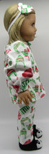 Load image into Gallery viewer, 18" Doll 3 Pc Flannel Pajamas: Winter Wear

