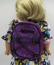 Load image into Gallery viewer, Sequin Backpack 18 inch Doll: Purple
