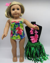 Load image into Gallery viewer, Hawaiian 4 Pc Floral Swimsuit Set
