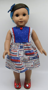 18" Doll Pennsylvania License Plates Dress