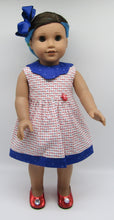 Load image into Gallery viewer, 18&quot; Doll Collared Celebrate the USA Dress
