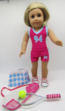 Load image into Gallery viewer, 18&quot; Doll Tennis 7 Pc Outfit: Argyle
