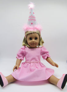 Dress Shoes w Satin Bow 18 & 15 inch Doll: Pink