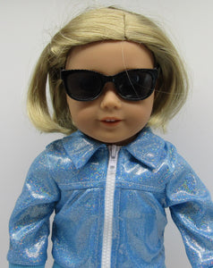18" Doll Sunglasses: Black