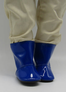 Blue Pull-on Rain Boots