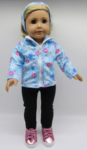 Load image into Gallery viewer, 18&quot; Doll 3 Pc Fleece Jacket, Leggings &amp; Ear Warmer Set
