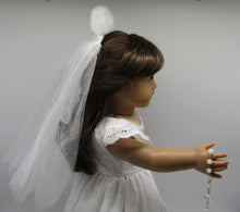 Load image into Gallery viewer, 18&quot; Doll First Communion 5 Pc Outfit: Allover Eyelet
