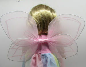 18" Doll Fairy 3 Pc Costume: Pastel