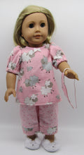 Load image into Gallery viewer, 18&quot; Doll Pajamas 3 Pc Sheep: Pink
