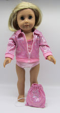 Load image into Gallery viewer, 18&quot; Doll Pink 3 Pc Gymnastics Set
