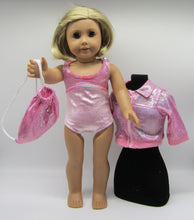 Load image into Gallery viewer, 18&quot; Doll Pink 3 Pc Gymnastics Set
