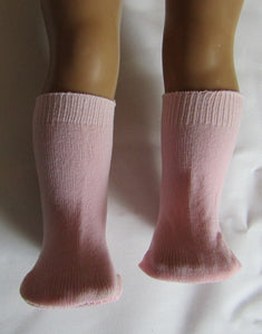 Pink Nylon Knee Socks