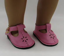 Load image into Gallery viewer, Pink Sunburst Cutout Buckled Shoes
