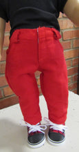 Load image into Gallery viewer, 18&quot; Doll Flannel Pants: Red
