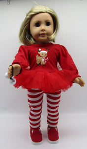 18" Doll Christmas Reindeer Tunic & Leggings