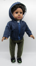 Load image into Gallery viewer, 18&quot; Doll Dinosaur Zippered Hoodie, T-Shirt &amp; Pants
