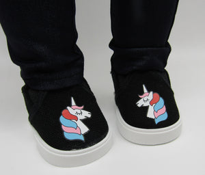 Unicorn Canvas Slip on Shoes