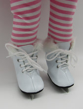 Load image into Gallery viewer, 18&quot; Doll Ice Skates: White
