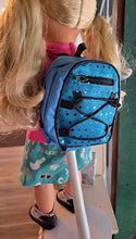 Load image into Gallery viewer, 18&quot; Doll Sequin Backpack: Blue
