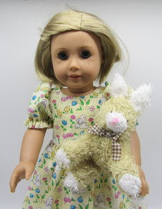 18" & 15" Doll Plush 5" Brown Bunny