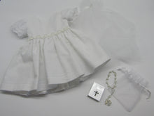 Load image into Gallery viewer, 18&quot; Doll First Communion 5 Pc Outfit: Allover Eyelet w Beading
