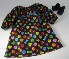 Load image into Gallery viewer, Conversation Hearts for Dog Lovers Dress 18 inch Doll
