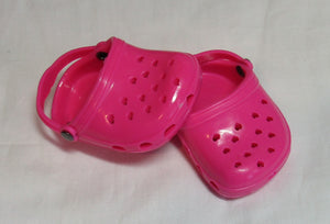 18" & 15" Doll Clogs: Hot Pink