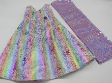 Load image into Gallery viewer, Long Iridescent Dress  &amp; Sequin Arm Scarf 18 inch Doll
