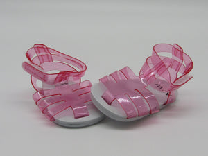 Jelly Sandals 18 inch Doll: Pink