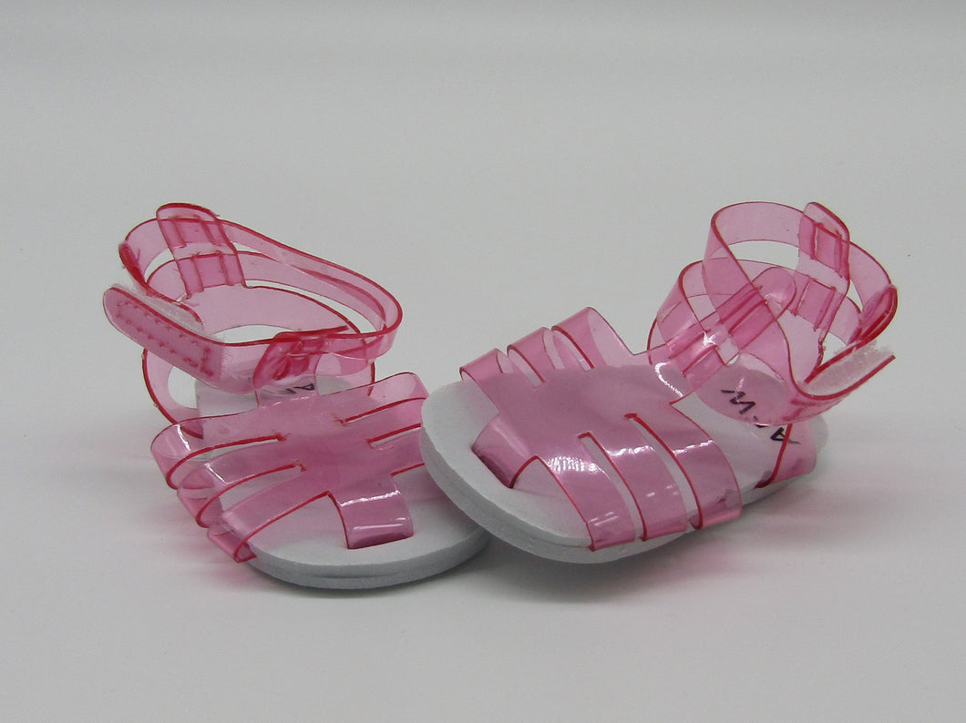 Jelly Sandals 18 inch Doll: Pink