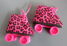 Load image into Gallery viewer, Roller Skates 18 inch Doll: Pink Leopard
