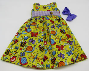 Bug Print Maxi Dress 18 inch Doll