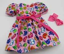 Load image into Gallery viewer, 18" Doll Kitty Face Dress: Pink
