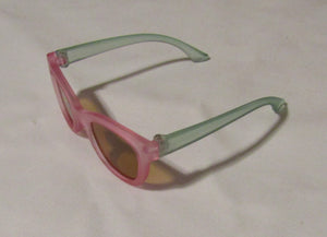 18" Doll Sunglasses: Pink & Green Ombre