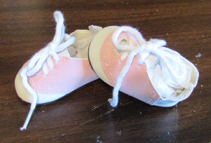 Saddle Oxford Shoes: Pink & White