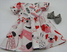 Load image into Gallery viewer, Puppy Dress: Pink, Red and White
