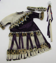 Load image into Gallery viewer, 18&quot; Doll Native American 3 Pc Outfit: Purple
