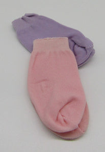 Nylon Knee Socks 18 & 15 inch Doll: Light Purple & Pink 2 Pack