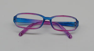 Rectangular Glasses 18 inch Doll: Blue & Pink