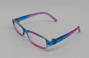 Rectangular Glasses 18 inch Doll: Blue & Pink