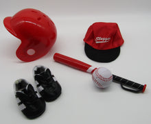 Load image into Gallery viewer, 18&quot; Doll Baseball 8 Pc Outfit: Red

