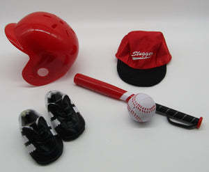 Red 8 Pc Baseball Outfit