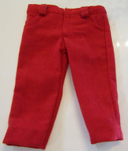 Load image into Gallery viewer, 18&quot; Doll Flannel Pants: Red
