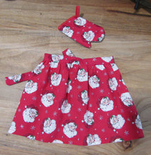Load image into Gallery viewer, Red &amp; White Santa Half-Apron Set
